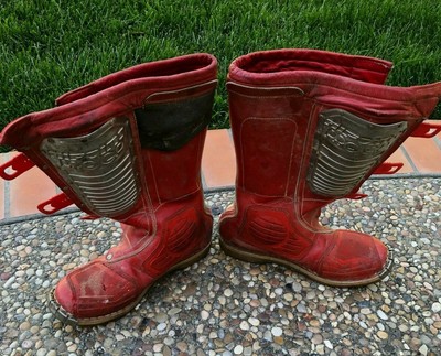Vintage Alpinestars Hi Point Red Boots 